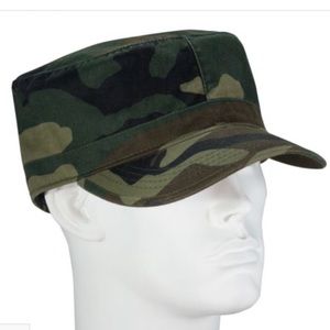Vintage woodland camo hat